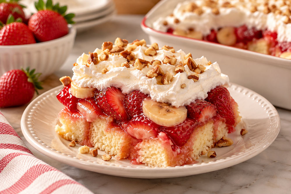 Strawberry Pound Cake Dessert
