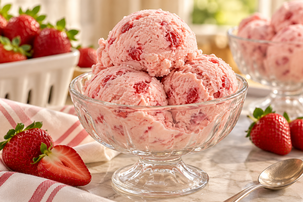 Fresh Strawberry Ice Cream