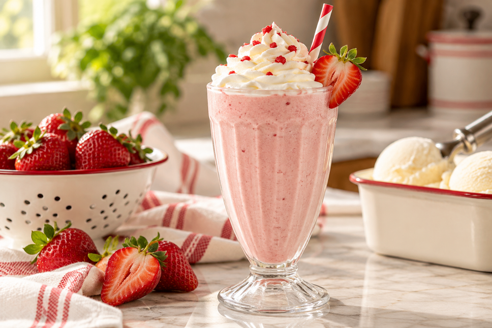 Strawberry Ice Cream Shake