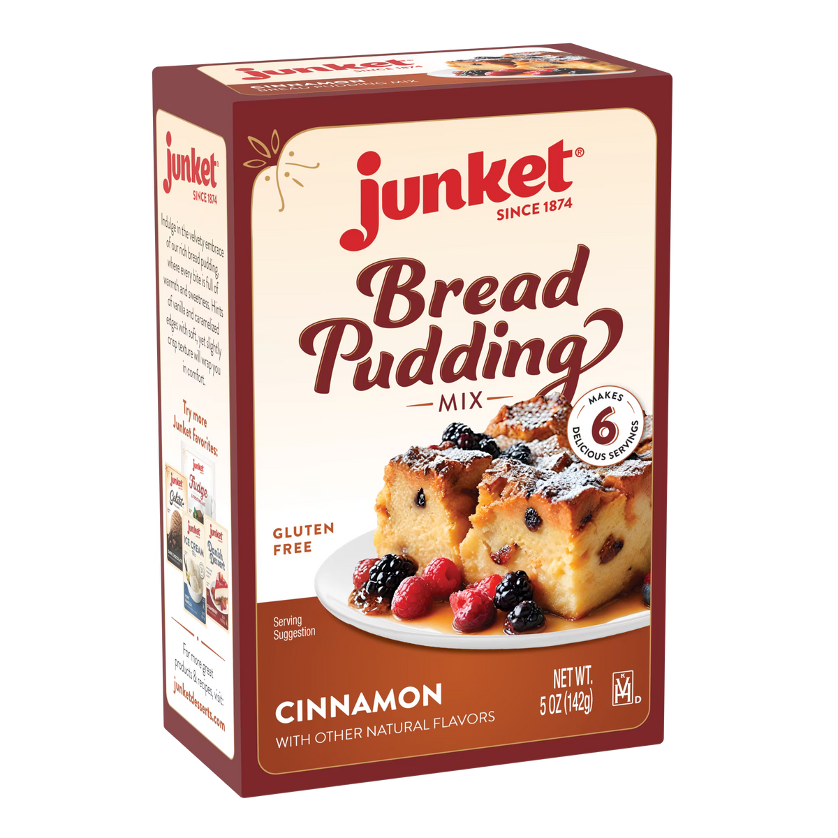 Junket® Cinnamon Bread Pudding Mix (Case of 12 Boxes)