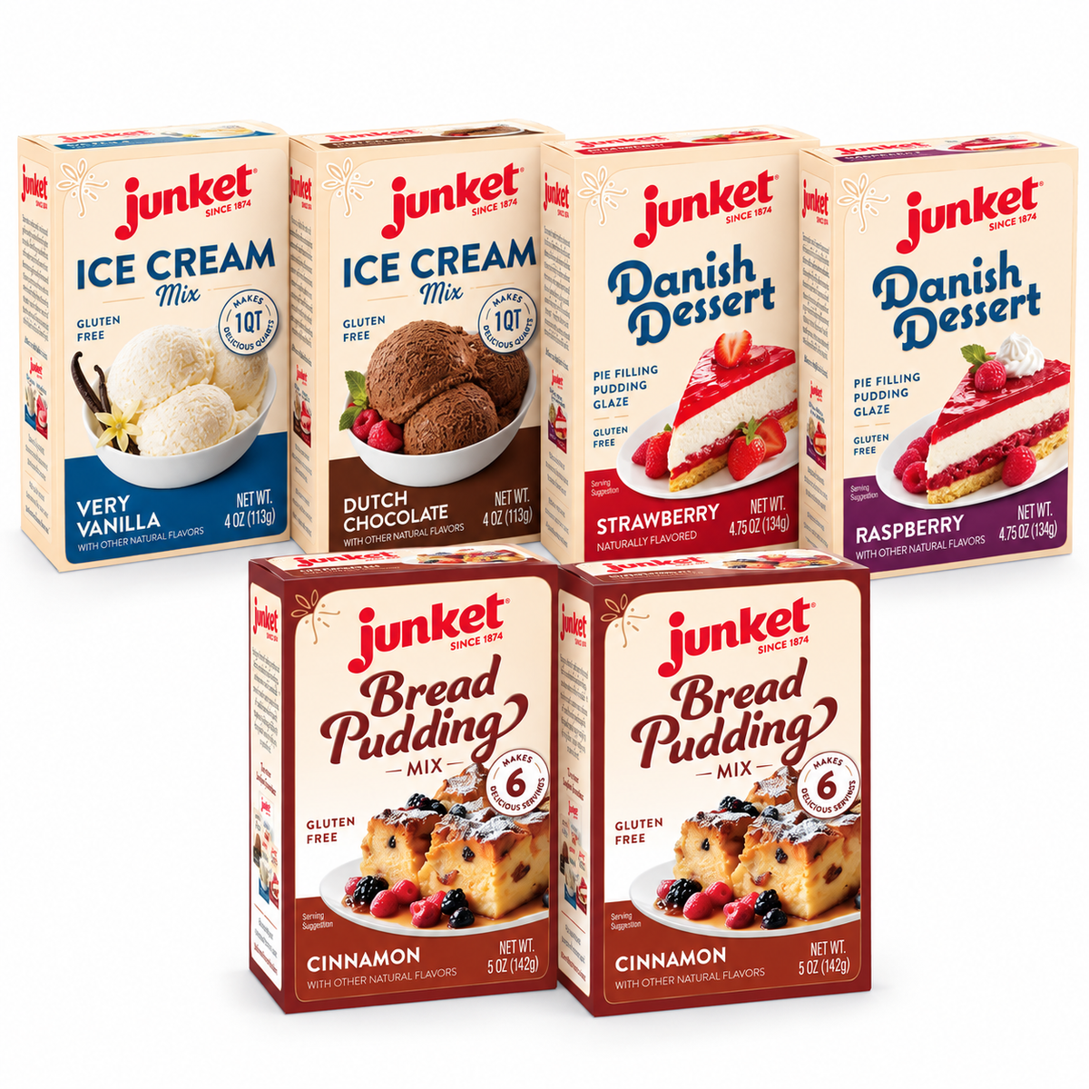 Junket Dessert Sampler (6 Boxes)